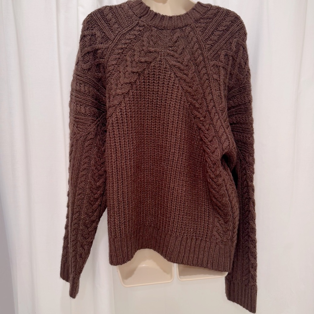 Mango Rich Brown Knit Sweater - Picture 2 of 5